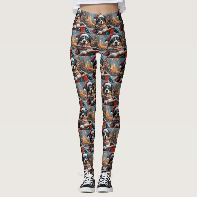 Australischer Schäferhund Dog Roller Untersetzer W Leggings (Vorderseite)