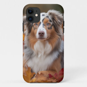 Australischer Schäferhund im Herbstfall Inspiriert Case-Mate iPhone Hülle