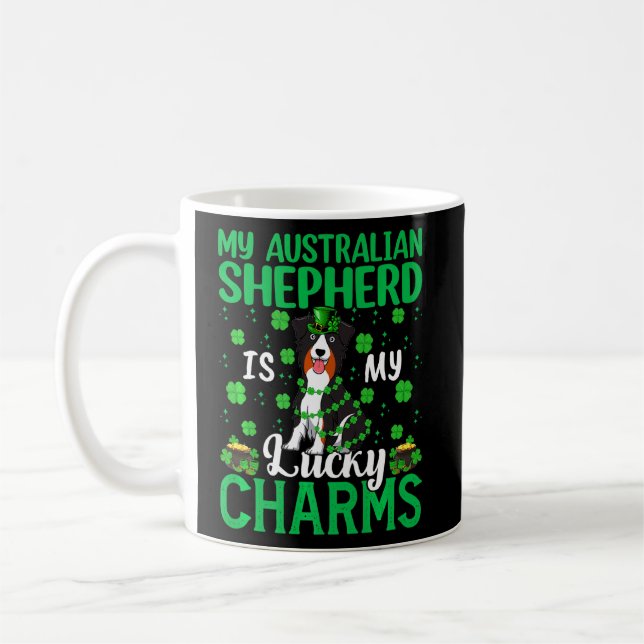 Australischer Schäferhund ist mein glücklicher Cha Kaffeetasse (Links)