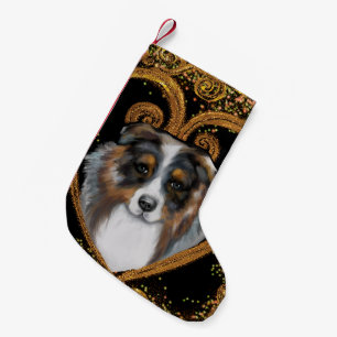 Australischer Schäferhund   Kleiner Weihnachtsstrumpf