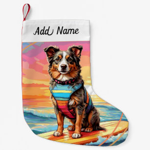Australischer Schäferhund Kleiner Weihnachtsstrumpf
