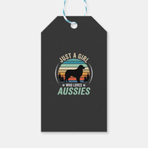 Australischer Schäferhund Liebhaber Retro Sonnenun Geschenkanhänger