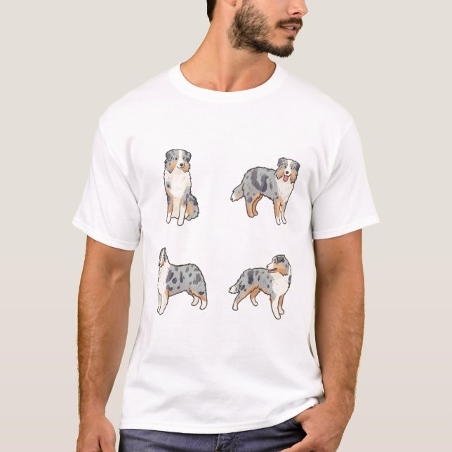 Australischer Schäferhund Magic T-Shirt (Vorderseite)