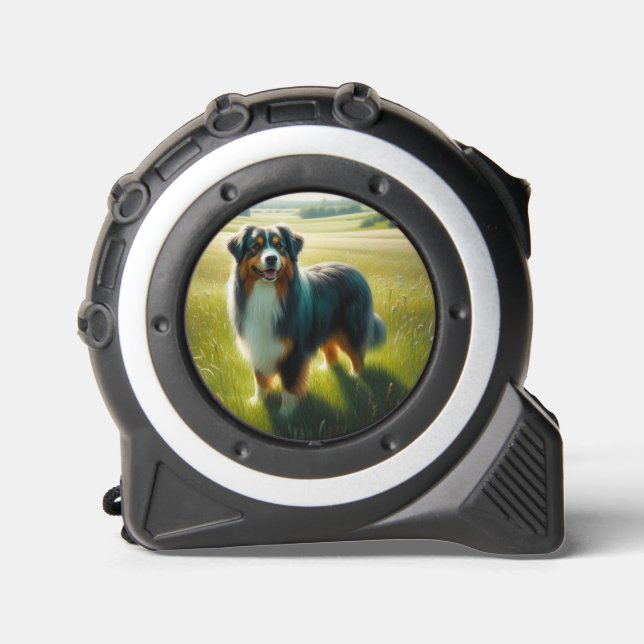 Australischer Schäferhund Maßband (Vorderseite)