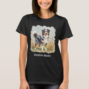 Australischer Schäferhund Merle Langschwanz Aussie T-Shirt
