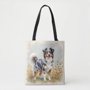 Australischer Schäferhund Merle Langschwanz Tasche