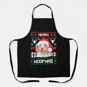 Australischer Schäferhund Merry Woofmas Weihnachte Schürze