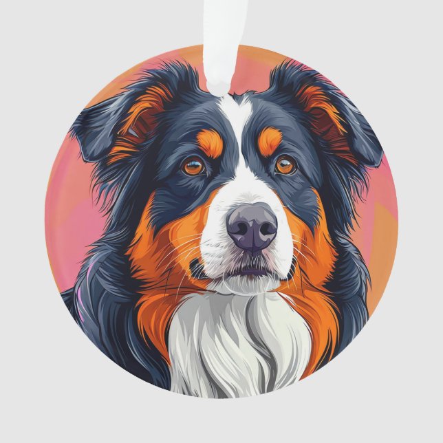Australischer Schäferhund Ornament (Vorderseite)