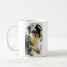Australischer Schäferhund-Porträt Kaffeetasse