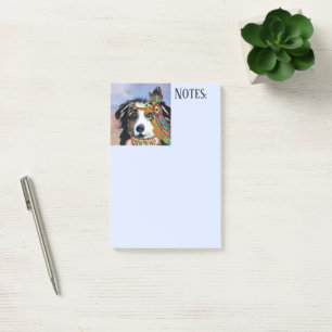 AUSTRALISCHER SCHÄFERHUND POST-IT KLEBEZETTEL