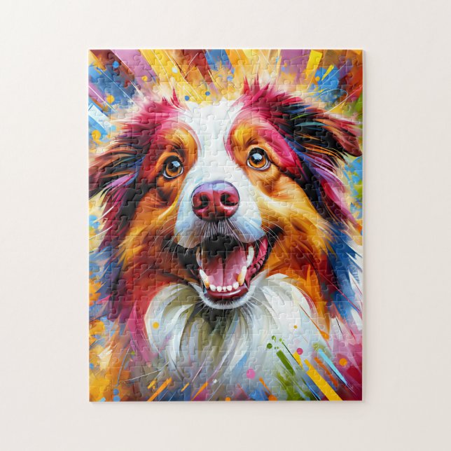 Australischer Schäferhund Red Merle Dog Acrylic Pr (Vertikal)