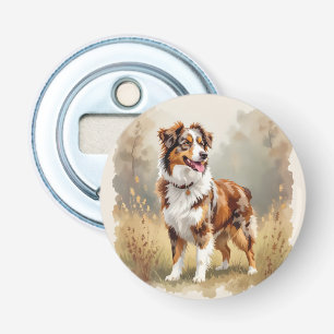 Australischer Schäferhund Rot Merle Aussie Flaschenöffner