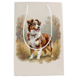 Australischer Schäferhund Rot Merle Aussie Mittlere Geschenktüte