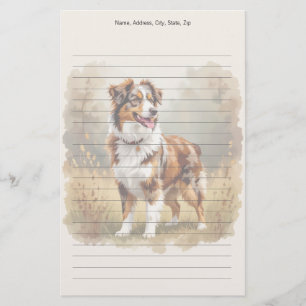 Australischer Schäferhund Roter Merle Aussie Briefpapier