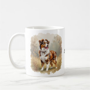 Australischer Schäferhund Roter Merle Aussie Kaffeetasse