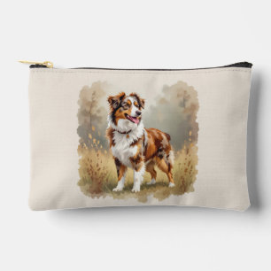 Australischer Schäferhund Roter Merle Aussie Zubehörtasche