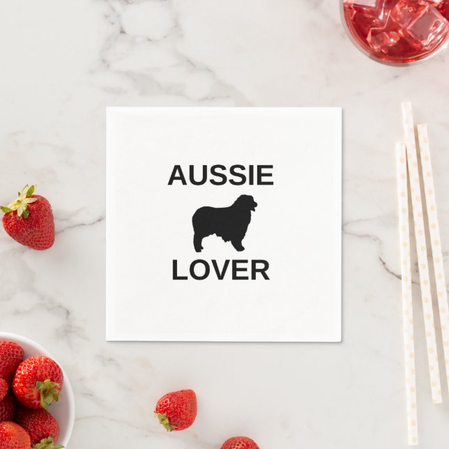 Australischer Schäferhund Serviette (Beispiel)