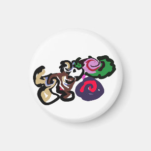 Australischer Schäferhund und Rosenfreude Magnet