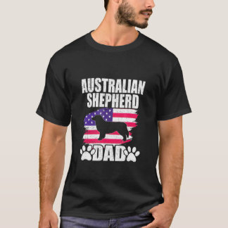 Australischer Schäferhund-Vater Dog American US Fl T-Shirt