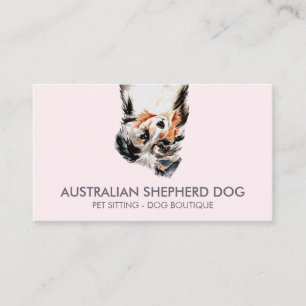 Australischer Schäferhund Visitenkarte