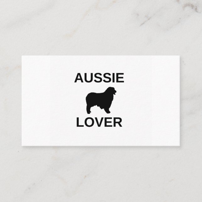 Australischer Schäferhund Visitenkarte (Vorderseite)
