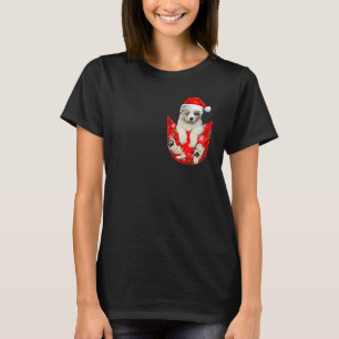 Australischer Schäferhund Weihnachtspocket für Hun T-Shirt