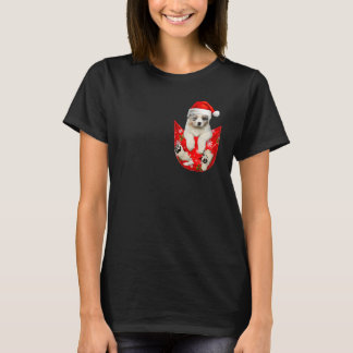 Australischer Schäferhund Weihnachtspocket für Hun T-Shirt