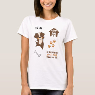 Australischer Schäferhund Welpensticker Pack Pads T-Shirt