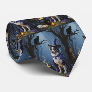 Australischer Schäferhund - Whimsical Halloween-Ma Krawatte
