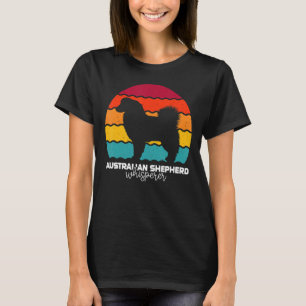 Australischer Schäferhund Whisperer Retro Vintag T-Shirt