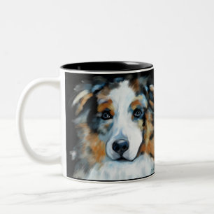 Australischer Schäferhund  Zweifarbige Tasse