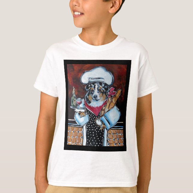 AUSTRALISCHER SHEPHERD-KOCH T-Shirt (Vorderseite)