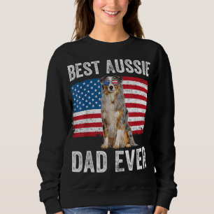 Australischer Shepherd Vater American Flag Dog Lov Sweatshirt