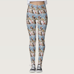 Australischer Shepherd Winter Wonderland Weihnacht Leggings