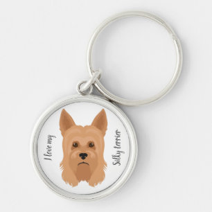 Australischer Silky Terrier Schlüsselanhänger