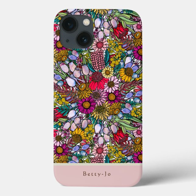 Australischer Sommer-Wildblume-Garten Case-Mate iPhone Hülle (Rückseite)