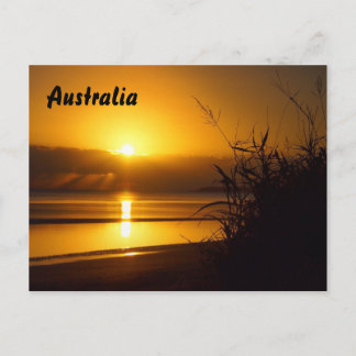 Australischer Sonnenaufgang nach Karte