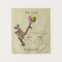 Australischer Spaß Kangaroo Cartoon Illustration