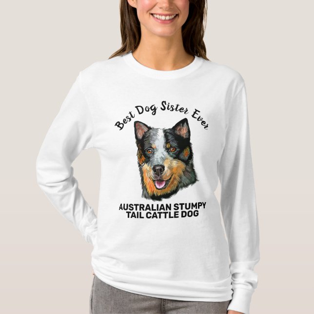Australischer Stumpy Schwanz Cattle Dog Beste Hund T-Shirt (Vorderseite)