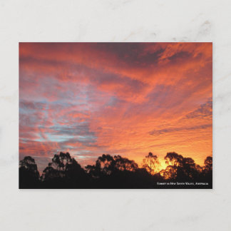 Australischer Sunset Postkarte