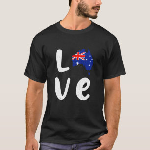 Australischer Tag Cool Australien Fahne für Frauen T-Shirt
