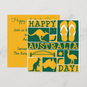 Australischer Tag Einladung