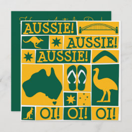 Australischer Tag Einladung