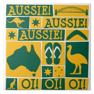 Australischer Tag Fliese