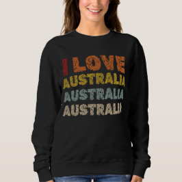 Australischer Tag - I Liebe Australien Vintag Sweatshirt