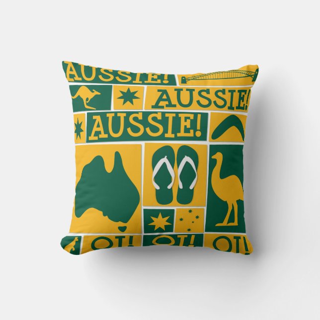 Australischer Tag Kissen (Vorderseite)