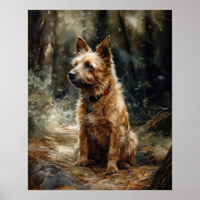Australischer Terrier Dog Art Print Poster (Vorne)