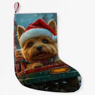 Australischer Terrier Dog Roller Untersetzer Weihn Kleiner Weihnachtsstrumpf