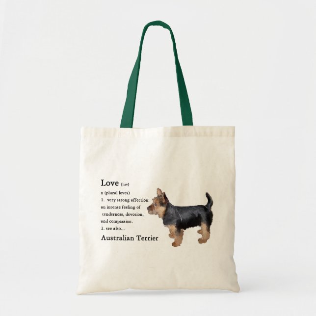 Australischer Terrier-Geschenk-Tasche Tragetasche (Vorne)