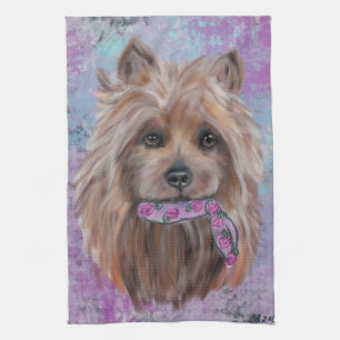AUSTRALISCHER TERRIER GESCHIRRTUCH
